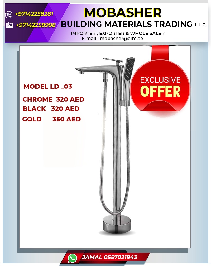 Chrome Shower head and tap